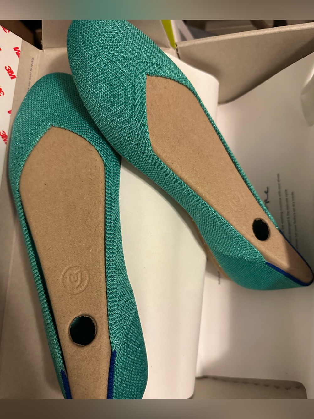 Rothy's The Daily Flat Round Toe Shoes Mojito Metallic Women's  Size 8